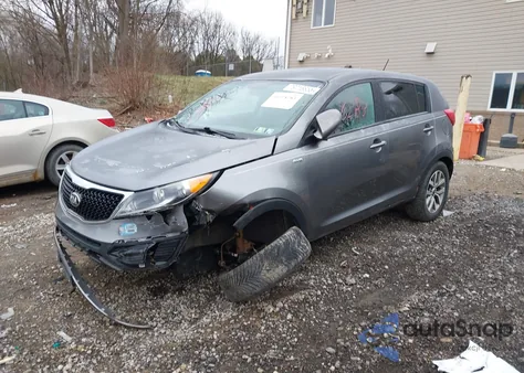 2016 Kia Sportage Lx из США, поврежденный, VIN KNDPBCACXG7878653